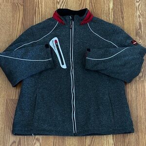 Men's Gray and Red Performance Jacket